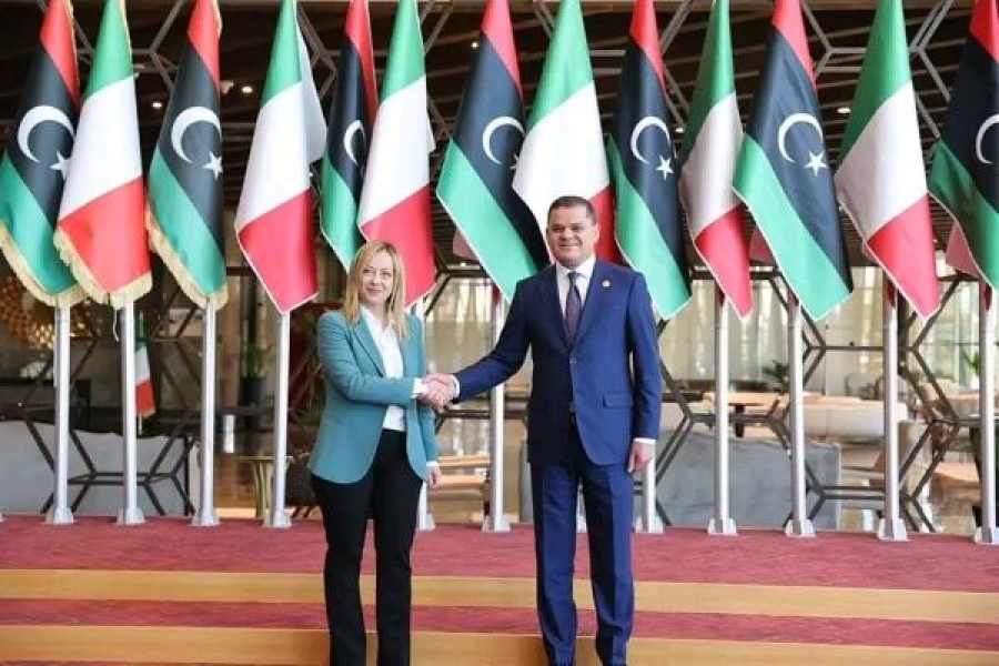 ITALIAN PRIME MINISTER IN TRIPOLI.